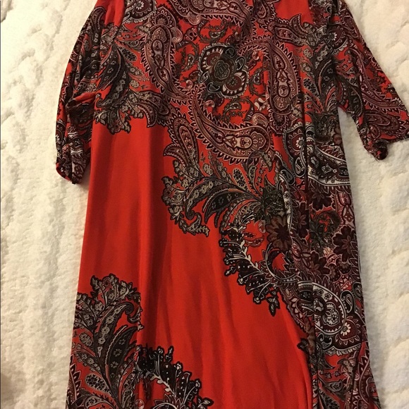 Paisley Red Dress - Picture 10 of 11